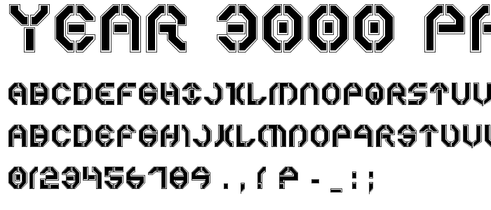 Year 3000 Pro font